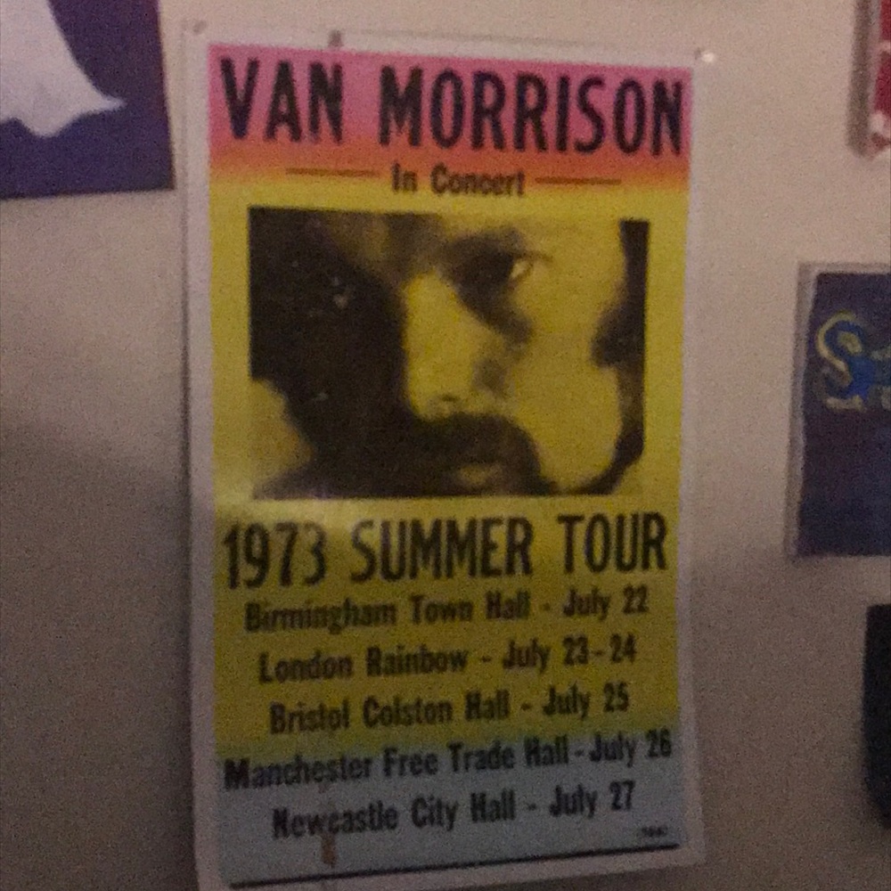 Van Morrison 1973 Summer Tour Poster